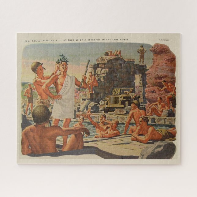 Puzzle Véritable Tales de Serviettes No 4 de 6 (Horizontal)