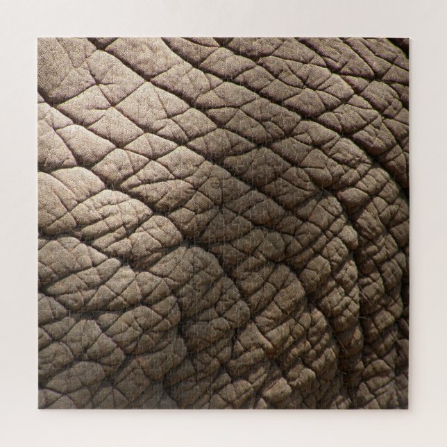 Puzzle Véritable Texture De Peau D'Éléphant, Rincée. (Vertical)