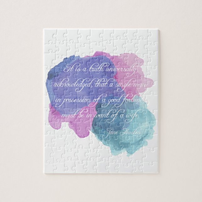 Puzzle Vérité de Jane Austen- universellement reconnue (Vertical)