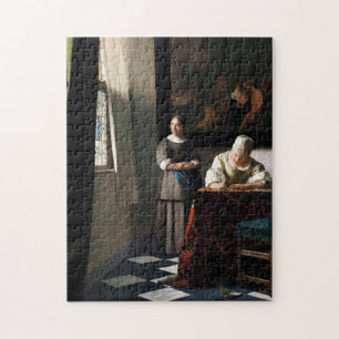 Puzzle Vermeer - Lady Writing a Letter with her Maid