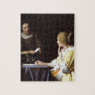 Puzzle Vermeer - maîtresse et domestique 1666-67