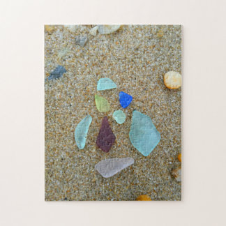 Puzzle Verre de mer sur la plage