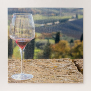 Puzzle Verre de vin en Toscane