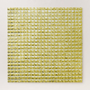 Puzzle Verre noir doré : surface luxueuse.