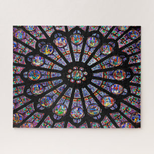 Puzzle Verre souillé coloré de cathédrale de Notre-Dam