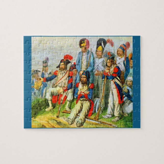 Puzzle vers 1796 Les soldats de Napoléon (Horizontal)