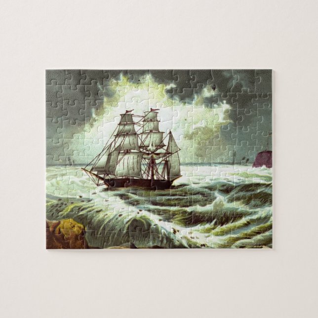 Puzzle Vers 1880 : Une carte de voeux de Noël (Horizontal)