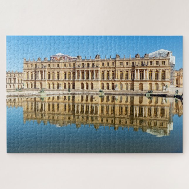 Puzzle Versailles palace and reflection in a pond (Horizontal)