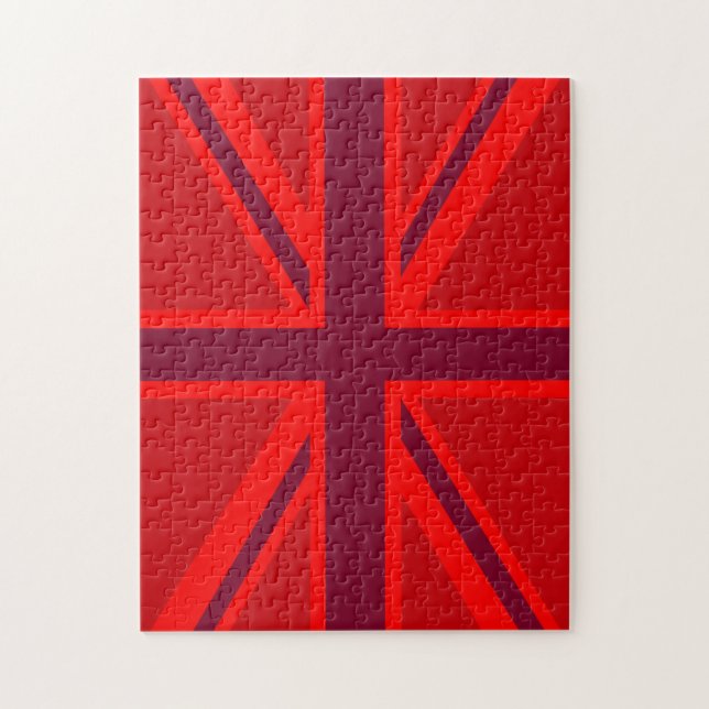 Puzzle Version rouge Décor Union Jack britannique (Vertical)