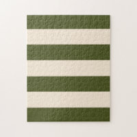 Vert armée et rayures blanches antiques