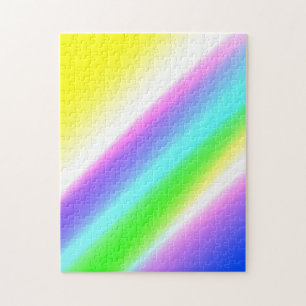 Puzzle Vert bleu arc-en-ciel texture abstraite motif art 