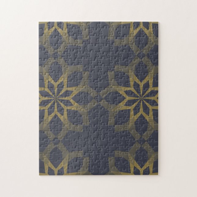 Puzzle Vert, cool, unique, abstraction fleur tendance (Vertical)