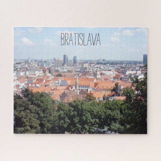 Puzzle vert de la ville de Bratislava (Horizontal)