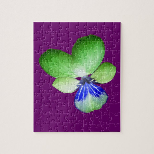 Puzzle vert et bleu Pansy (Vertical)