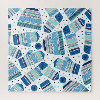 Puzzle Vêtements d'hiver confits : Motif confortable sans