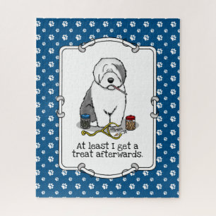 Puzzle Vétérinaire Vieux Anglais Berger Gris 1 Cute Vet