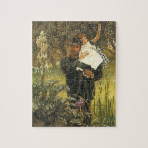 Puzzle Veuf par Tissot, Portrait d'art victorien vintage