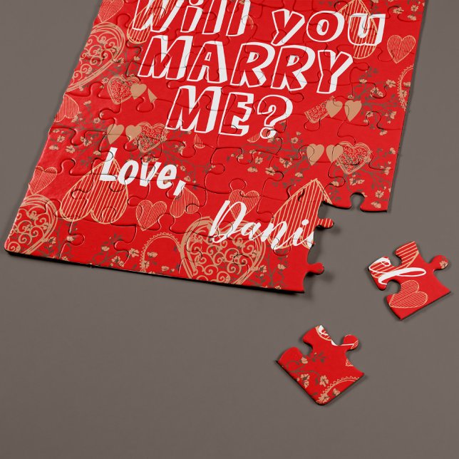 Puzzle Veux-tu m'épouser proposition de mariage personnal (Créateur téléchargé)
