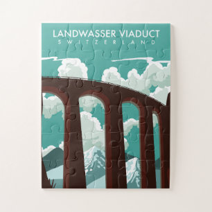 Puzzle Viaduc de Landwasser Suisse T-Shirt