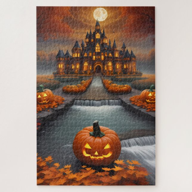 Puzzle Vibes Citrouilles d'Halloween (Vertical)