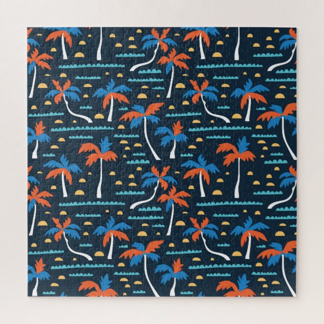 Puzzle Vibes de plage : Élégance hawaïenne Vintage. (Vertical)