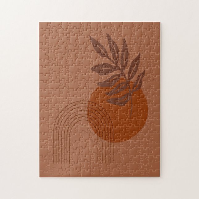 Puzzle Vibes du désert inspirées par Matisse Formes Abstr (Vertical)