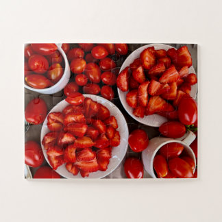 Puzzle Vibes du Marché des Producteurs | Fraises & Tomate