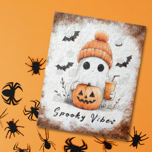 Puzzle Vibes Éffrayantes d'épices citrouilles personnalis