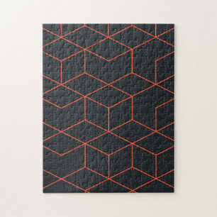 Puzzle Vibrant, rétro, simple, cool, tendance motif cube