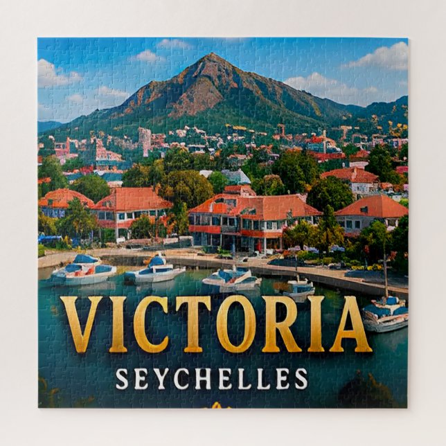 Puzzle Victoria Granite Peaks et Paradis de l'Océan Indie (Vertical)