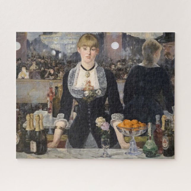 Puzzle Victorian Barmaid Girl at Folies Bergere, France (Horizontal)