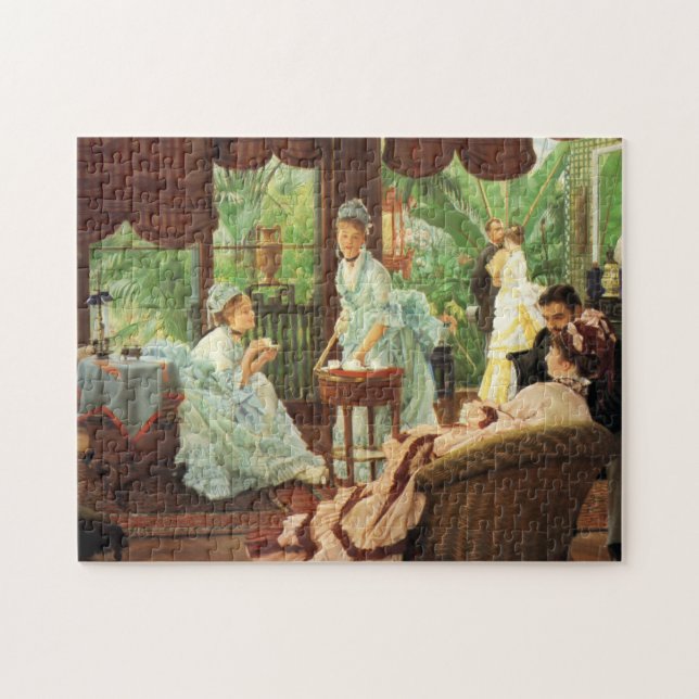 Puzzle victorien de thé de James Tissot (Horizontal)