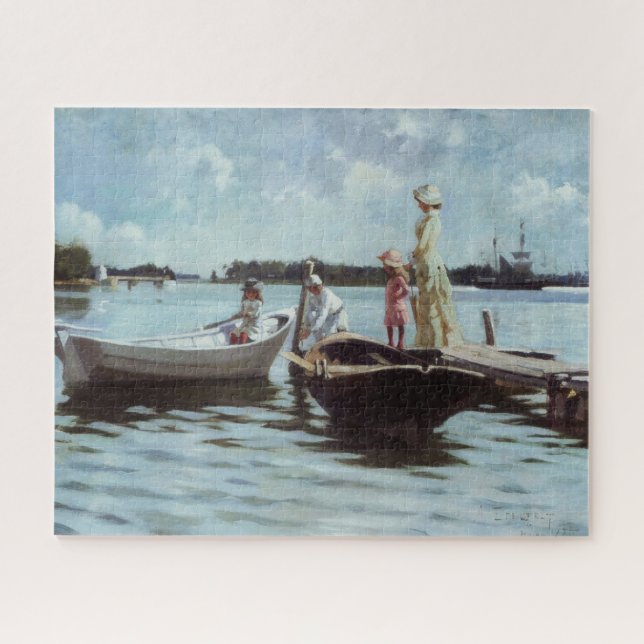Puzzle Vie d'été dans les Islelets (par Albert Edelfeue) (Horizontal)