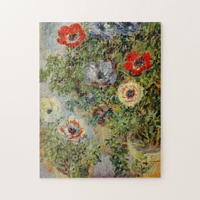 Puzzle Vie morte avec Anemones Monet Art (Vertical)
