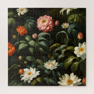 Puzzle Vieille botanique florale Jardin Nature morte