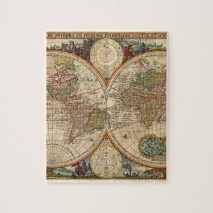 Puzzle Vieille carte rare et historique antique du monde
