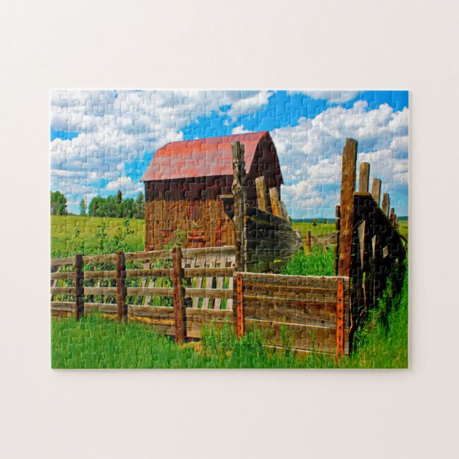 Puzzle Vieille grange de ferme Colorado. (Horizontal)