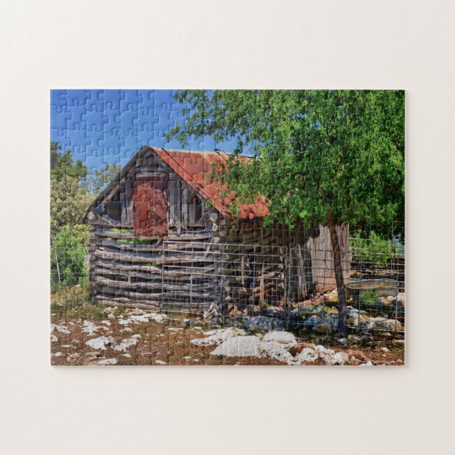 Puzzle Vieille grange du Texas. (Horizontal)