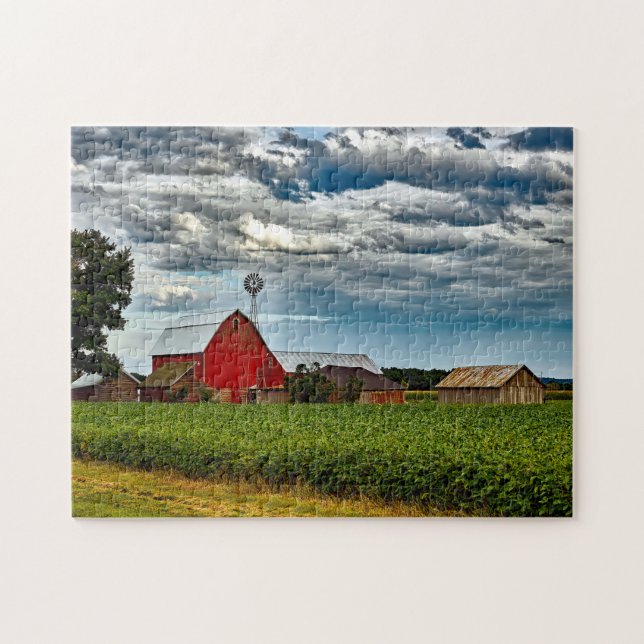 Puzzle Vieille grange Wisconsin. (Horizontal)