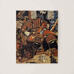 Puzzle Vieille peinture japonaise des samouraïs