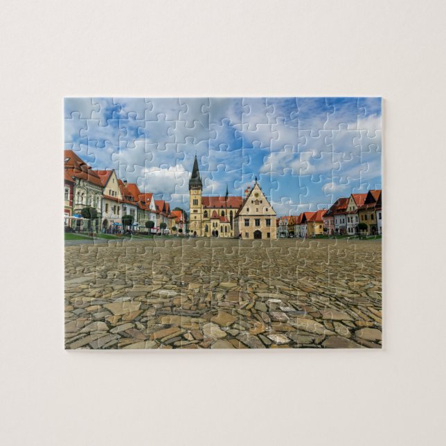 Puzzle Vieille place dans Bardejov, Slovaquie (Horizontal)