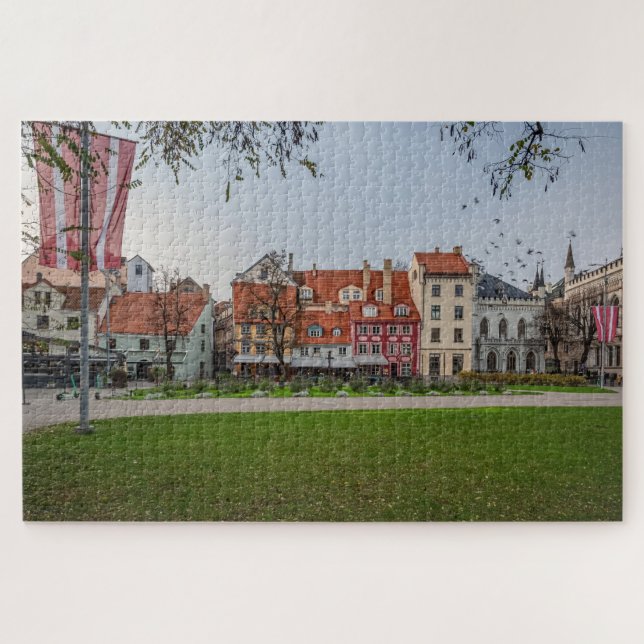 Puzzle Vieille ville de Riga en automne (Horizontal)