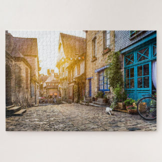 Puzzle Vieille ville d'Europe au coucher du soleil