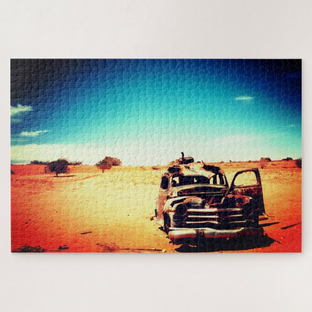 Puzzle Vieille voiture abandonnée (Horizontal)