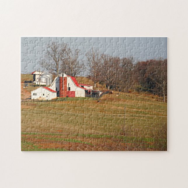 Puzzle Vieilles granges du Tennessee. (Horizontal)