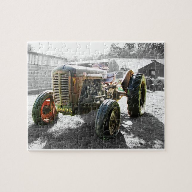 Puzzle Vieilles machines agricoles vintages de tracteur (Horizontal)