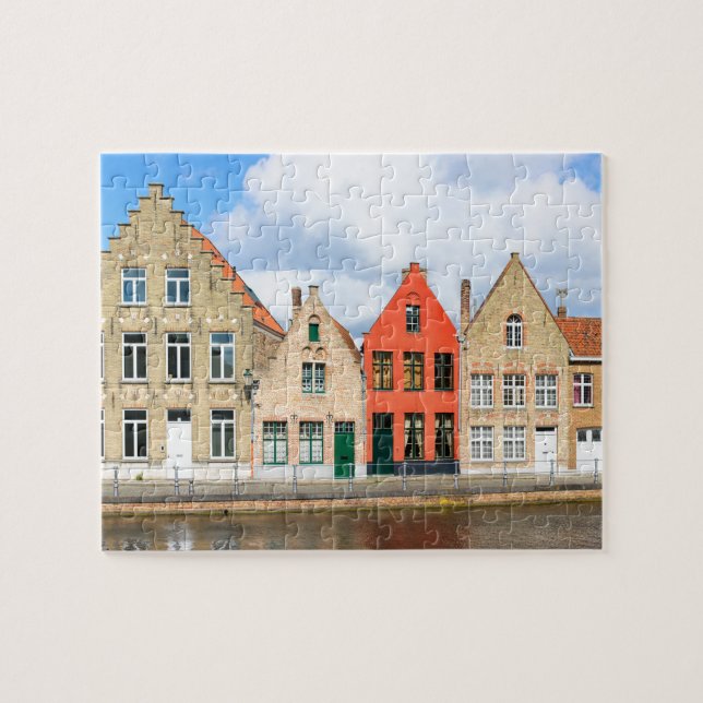 Puzzle Vieilles maisons en Bruges, Belgique (Horizontal)