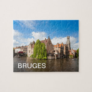 Puzzle Vieilles maisons en Bruges, Belgique