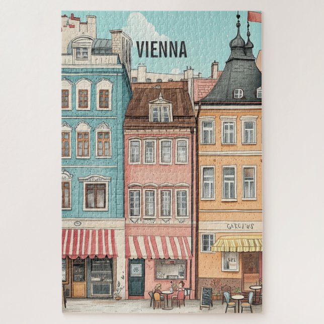 Puzzle Vienna Austria Travel (Vertical)