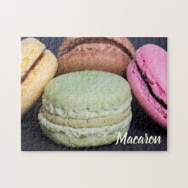 Puzzle Viennoiseries Macaron pour le cadeau de dent sucré (Horizontal)